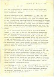 Bericht von Karl Görne über Thälmanns Haft in Bautzen, 27. August 1945