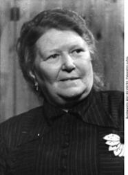 Porträt der Witwe von Ernst Thälmann, Rosa Thälmann, 12. April 1948