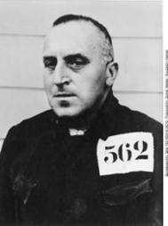 Porträt Ossietzkys als KZ-Häftling mit der Nummer 562, Oktober 1935 