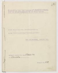 Deckblatt des Manuskripts „Den Friedenspreis in das Konzentrationslager: Carl von Ossietzky, Kandidat 1936“, ca. Februar 1936 