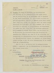 Besteuerung des Friedensnobelpreises für Ossietzky (Vermerk), Dezember 1937 