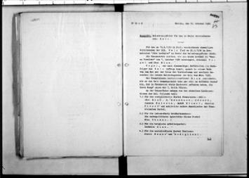 Beisetzung von Otto Wels in Paris am 20. September 1939.- Vermerk vom 19. Oktober 1939 