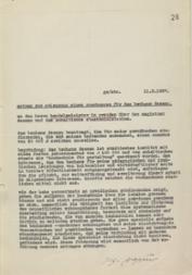 Antrag auf eine finanzielle Unterstützung des Bauhauses vom 11. Febr. 1927 (Abschrift)