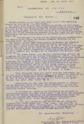 Schreiben des Vorsitzenden des Gewerbevereins Weimar Arno Müller an den Reichsminister des Innern Karl Jarres vom 30. April 1924
