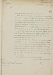 Schreiben von Dr. Edwin Redslob an Walter Gropius vom 25. Aug. 1923 über seine positiven Eindrücke von der Bauhaus-Ausstellung 1923