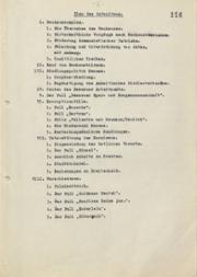 Gutachten im Rahmen eines Disziplinarverfahrens gegen den früheren Oberbürgermeister von Dessau, Fritz Hesse, 1934 (Inhaltsverzeichnis)