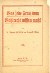 Magnus Hirschfeld: Was jede Frau vom Wahlrecht wissen muß!