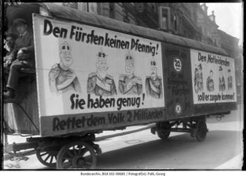  Wahlpropaganda der SPD und KPD für das Volksbegehren, 20. Juni 1926