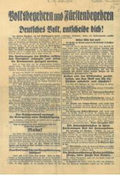 Flugblatt der SPD