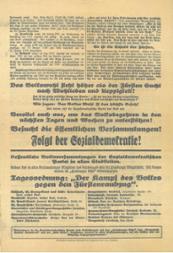 Flugblatt der SPD