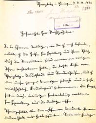  Brief der Witwe Anna-Louise zu Schwarzburg-Rudolstadt-Sondershausen an den Reichspräsidenten.