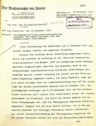 Der Reichsminister des Innern vom 15. Dez. 1927 an den Reichspräsidenten über die vermögensrechtliche Auseinandersetzung zwischen dem Land Thüringen und dem Fürstenhaus Schwarzburg-Rudolstadt-Sondershausen.