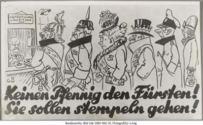 Plakat für die Fürstenenteignung, März 1926