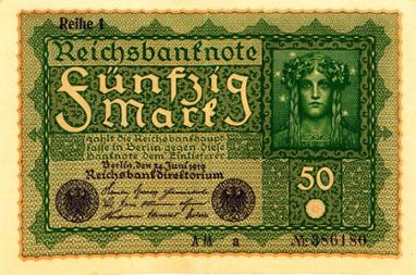 Reichsbanknote 50 Mark, 24. Juni 1919