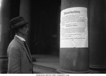 Bekanntmachung der bayerischen Regierung, 9. November 1923
