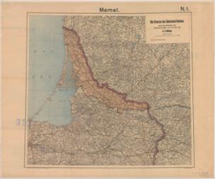 Die Grenzen des Deutschen Reiches nach dem Wortlaut des Friedensvertrages vom 25. Juni 1919, Blatt 1: Memel