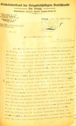 Schreiben des Einheitsverbandes der Kriegsbeschädigten Deutschlands an das Reichsarbeitsministerium vom 23. Juni 1919