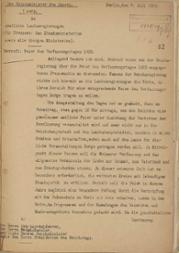 Schreiben des Reichsministers des Innern