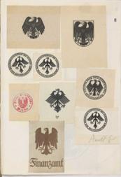 Entwürfe für die neuen Logos der Behörden mit dem neuen Reichsadler