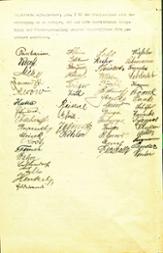 Schreiben von Mitarbeitern des Reichsarchivs an die Leitung des Reichsarchivs vom 12. August 1921, S. 2 mit Unterschriften der Mitarbeiter