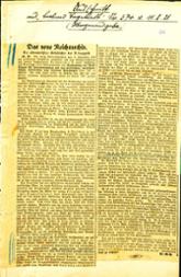 Artikel aus dem Berliner Tageblatt vom 11. August 1921