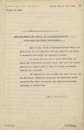 "Denkschrift über die Zukunft der Archive und kriegsgeschichtlichen Abteilungen des Großen Generalstabes" von General Hans von Seeckt vom 12. Juli 1919, Deckblatt