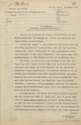 Bericht von General Hans von Seeckt über die Errichtung eines kriegsgeschichtlichen Reichsarchivs, 3. September 1919