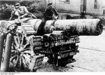 Ausführung der Bestimmungen des Versailler Vertrages: Vernichtung von Geschützen, 1919/1920