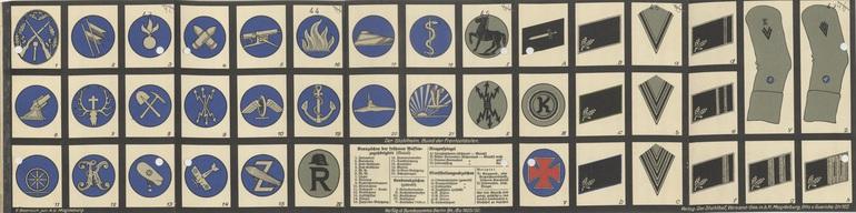 Farbliche Darstellung verschiedener Wappen