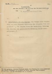 Auszug aus dem Protokoll der Sitzung des Reichsministeriums vom 9. August 1919 zur Eidesformel für Beamte