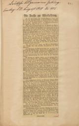 Artikel in der Deutschen Allgemeinen Zeitung vom 22. August 1919, Nr. 405