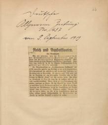 Artikel in der Deutschen Allgemeinen Zeitung vom 9. September 1919