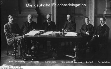 Friedensverhandlungen in Versailles, Januar 1919