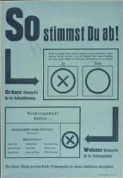 Plakat der NSDAP zur Reichstagswahl und zur Volksabstimmung über den Austritt aus dem Völkerbund, Oktober 1933