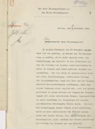 Schreiben des Reichspräsidenten von Hindenburg an den Reichskanzler vom 4. Dezember 1925