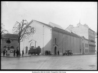 Reformationssaal in Genf, wo der Beitritt Deutschlands zum Völkerbund vollzogen wurde,  März 1926