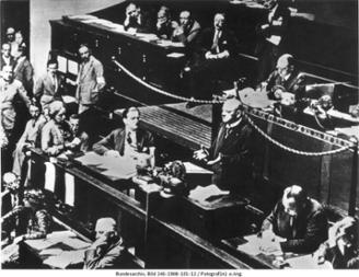 Erste Rede von Außenminister Gustav Stresemann vor dem Völkerbund, September 1926