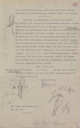 Telefonnotiz Oberregierungsrat Hoffmann aus Düsseldorf an das Reichsministerium des Innern vom 28. März 1920