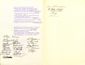 Vereinbarung zwischen den Arbeitgeberverbänden und den Gewerkschaften, 15. Nov. 1918